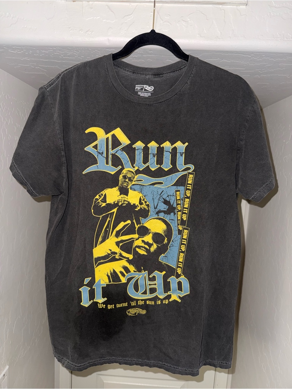 A$AP Ferg "Run It Up" Grey Graphic Tee